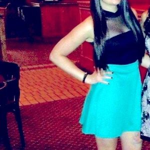Two tone cocktail dress
